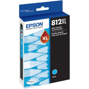 EPSON T812XL (T812XL220S) Cyan Original Inkjet Cartridge - Cartouches Certifiées