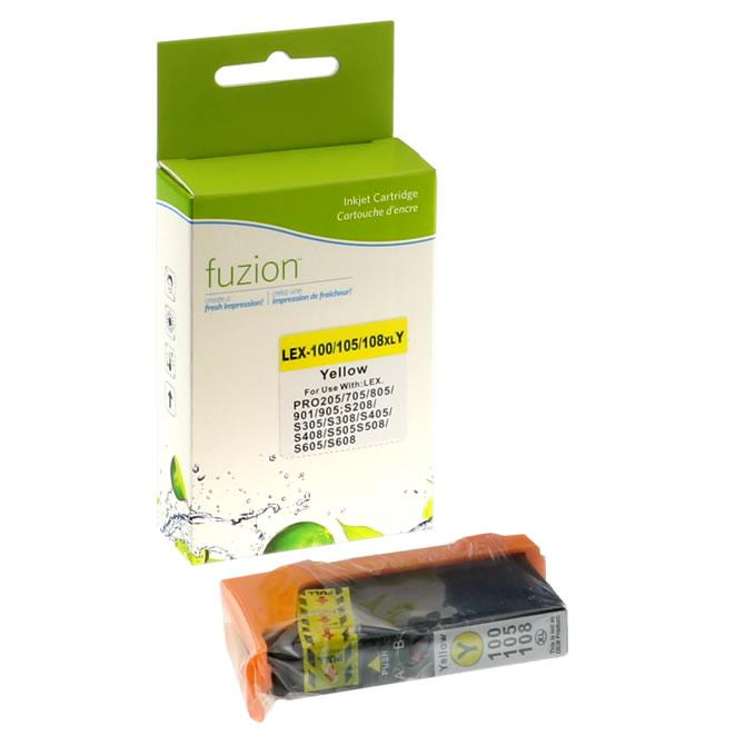 Compatible LEXMARK 100XL Yellow Inkjet Cartridge Premium Quality - Cartouches Certifiées