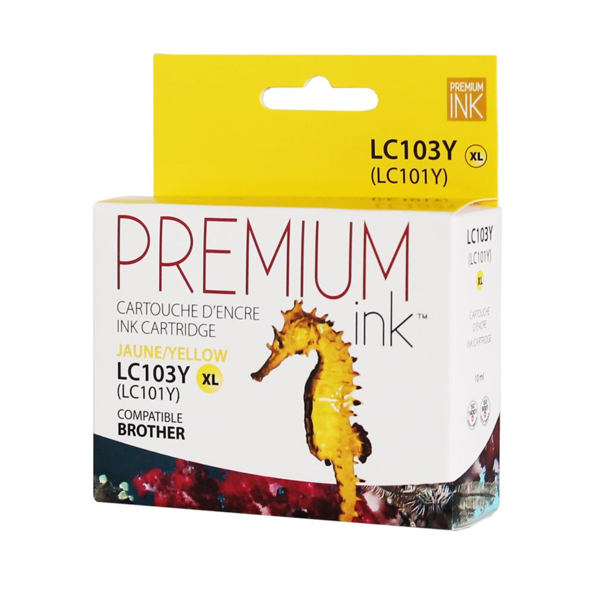 Compatible BROTHER LC103Y Yellow Inkjet Cartridge Premium Quality - Cartouches Certifiées