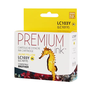 Compatible BROTHER LC103Y Yellow Inkjet Cartridge Premium Quality - Cartouches Certifiées