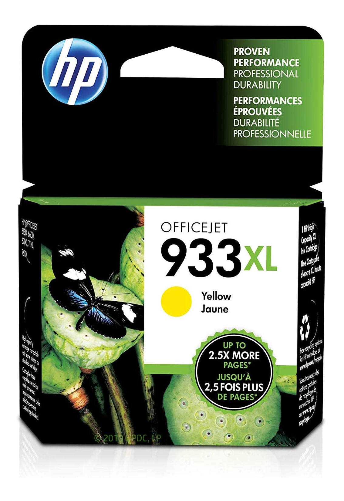 HP 933XL (CN056AN) Yellow Original Inkjet Cartridge - Cartouches Certifiées