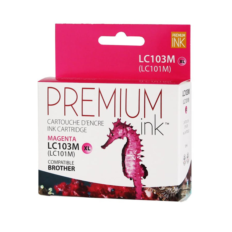 Compatible BROTHER LC103M Magenta Inkjet Cartridge Premium Quality - Cartouches Certifiées