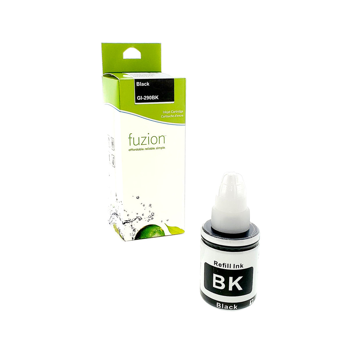 Compatible CANON GI-290BK (1595C001) Black Inkjet Cartridge - Cartouches Certifiées