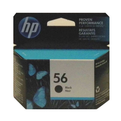 HP 56 (C6656AN) Black Original Inkjet Cartridge - Cartouches Certifiées