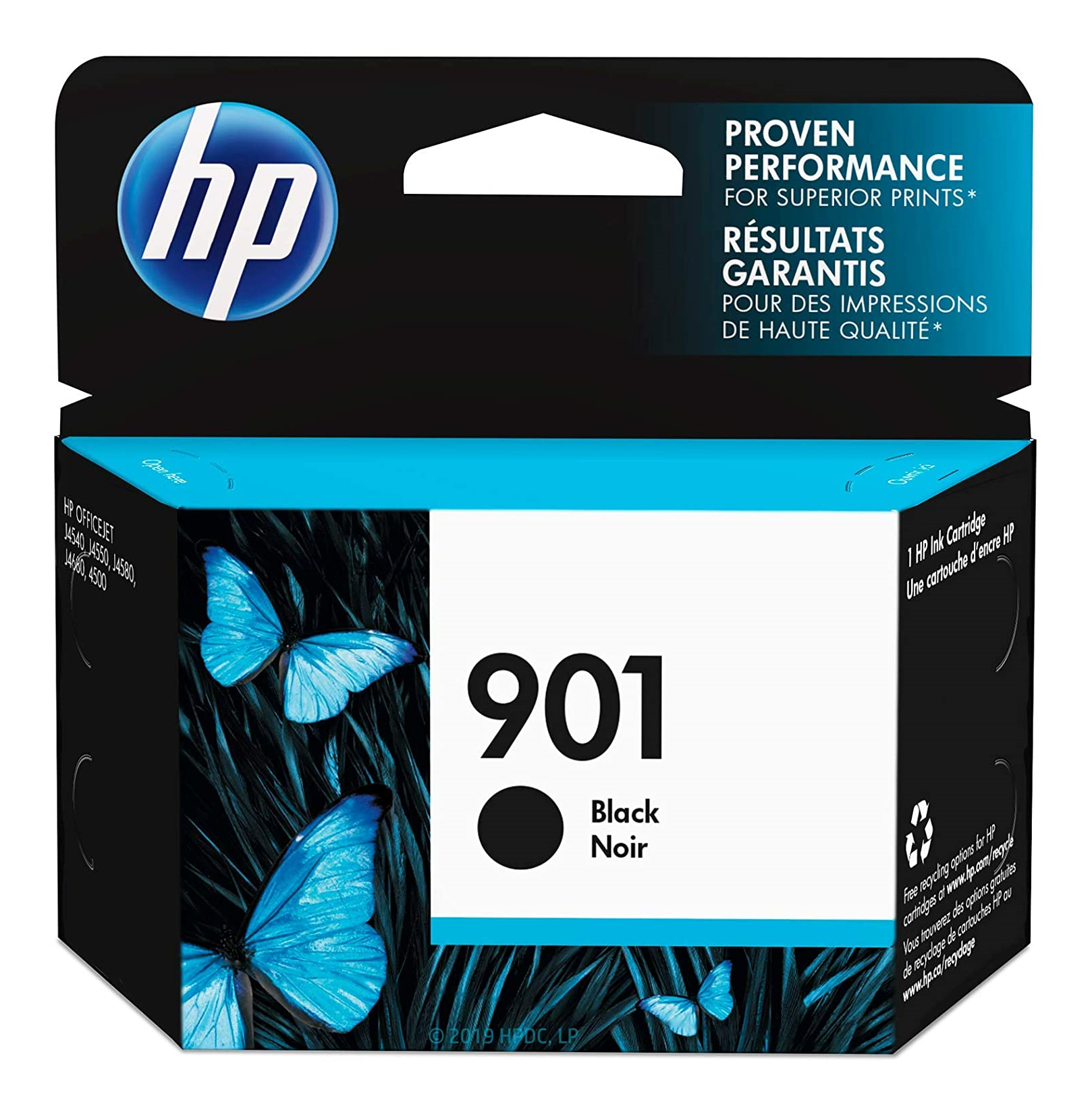 HP 901 (CC653AN) Black Original Inkjet Cartridge - Cartouches Certifiées