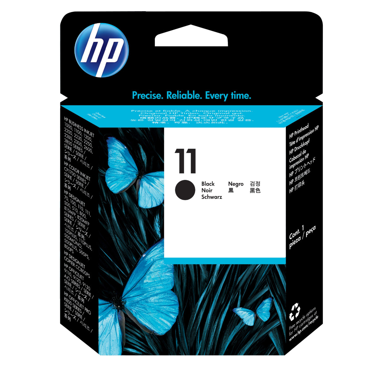 HP 11 (C4810A) Black Original Printhead - Cartouches Certifiées