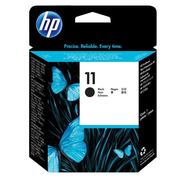 HP 11 (C4810A) Black Original Printhead - Cartouches Certifiées