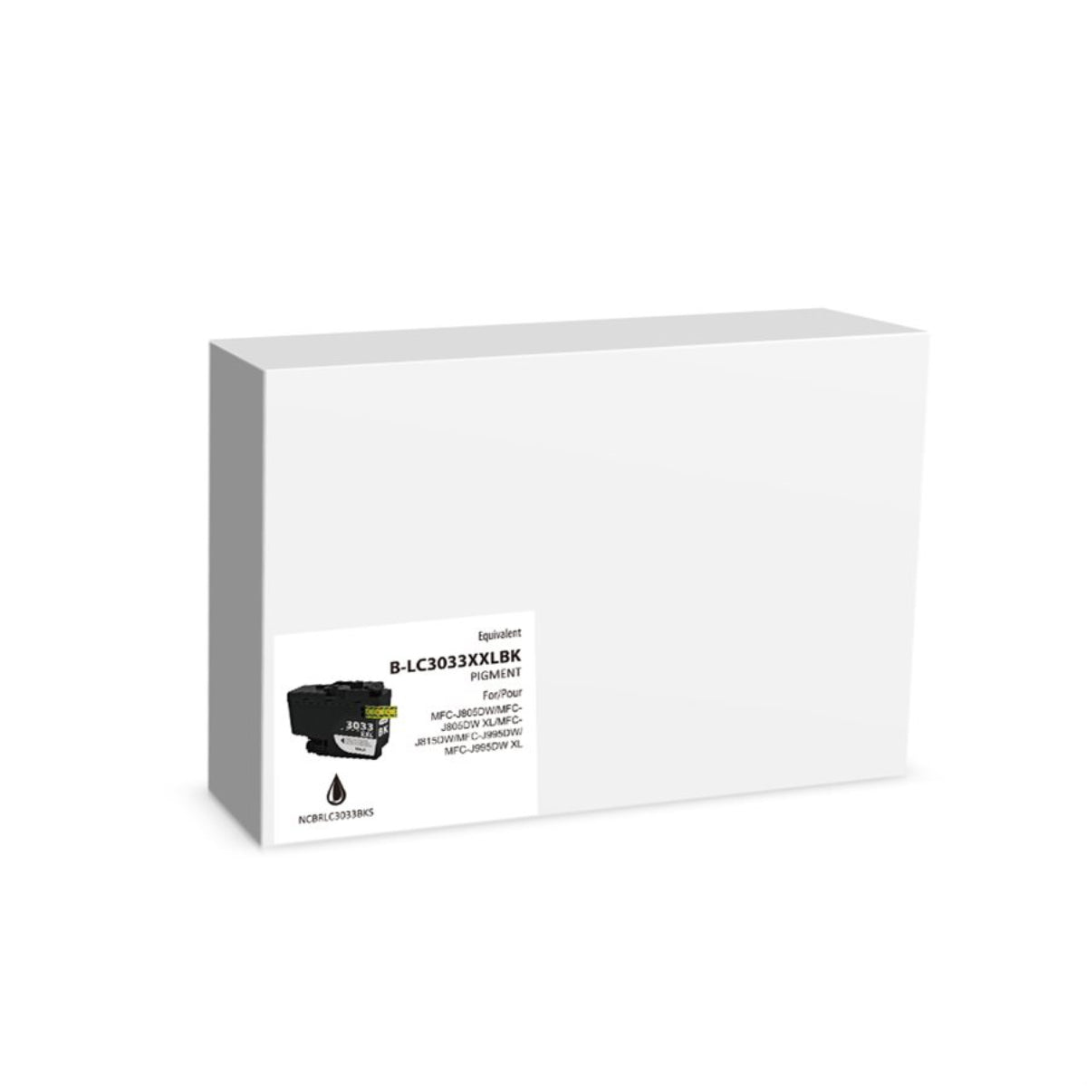 Compatible BROTHER LC3033BK Black Inkjet Cartridge Premium Quality - Cartouches Certifiées