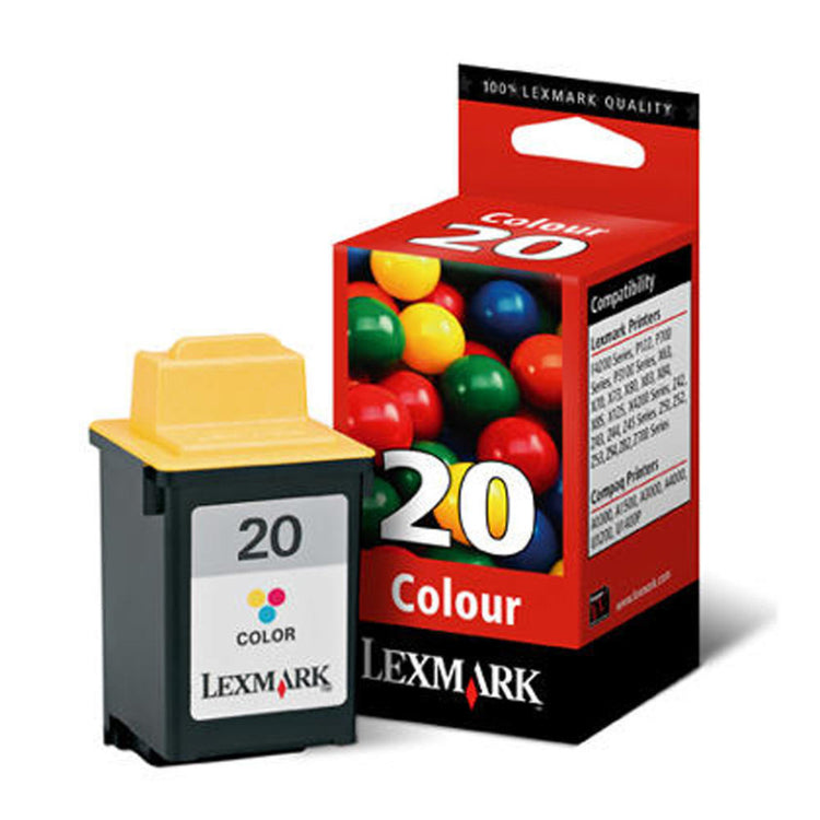 LEXMARK 20 Color Original Inkjet Cartridge - Cartouches Certifiées