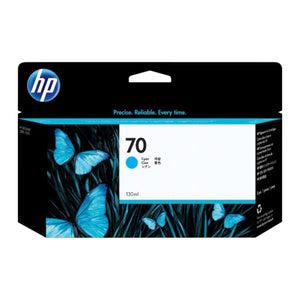 HP 70 - 130ml (C9452A) Cyan Original Inkjet Cartridge - Cartouches Certifiées