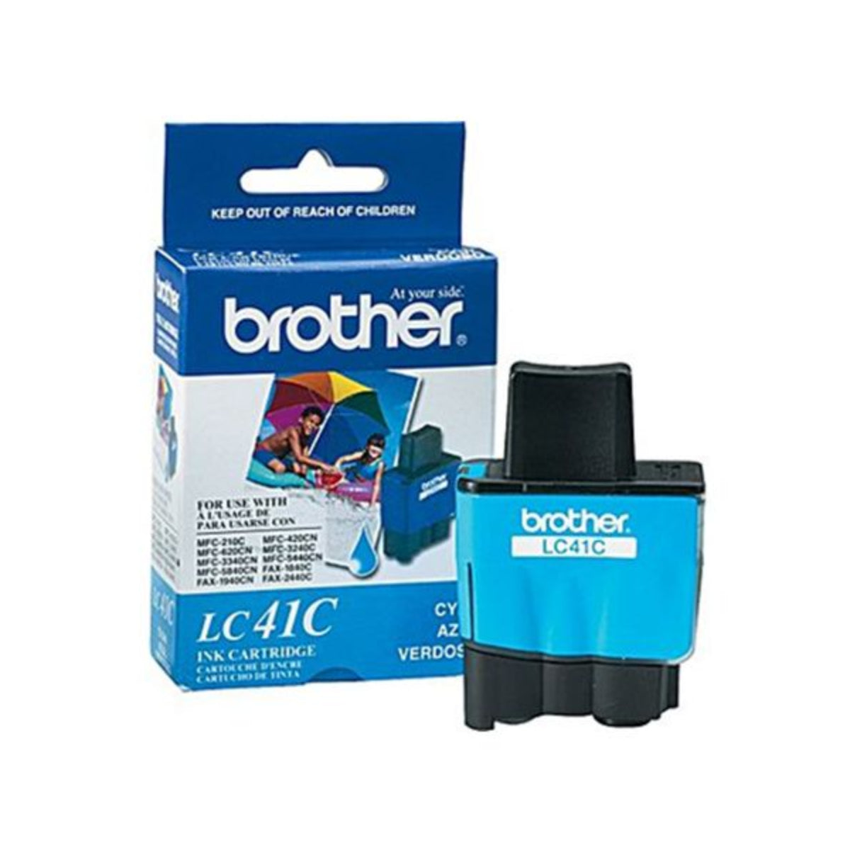 BROTHER LC41C Cyan Original Inkjet Cartridge - Cartouches Certifiées