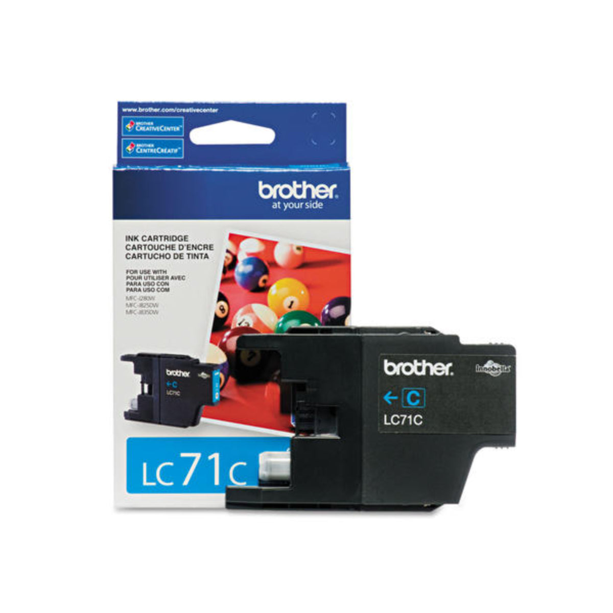 BROTHER LC71C Cyan Original Inkjet Cartridge - Cartouches Certifiées