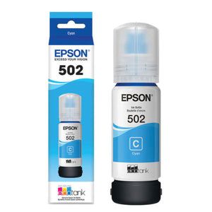 EPSON T502 (T502220) Cyan Original Inkjet Cartridge - Cartouches Certifiées