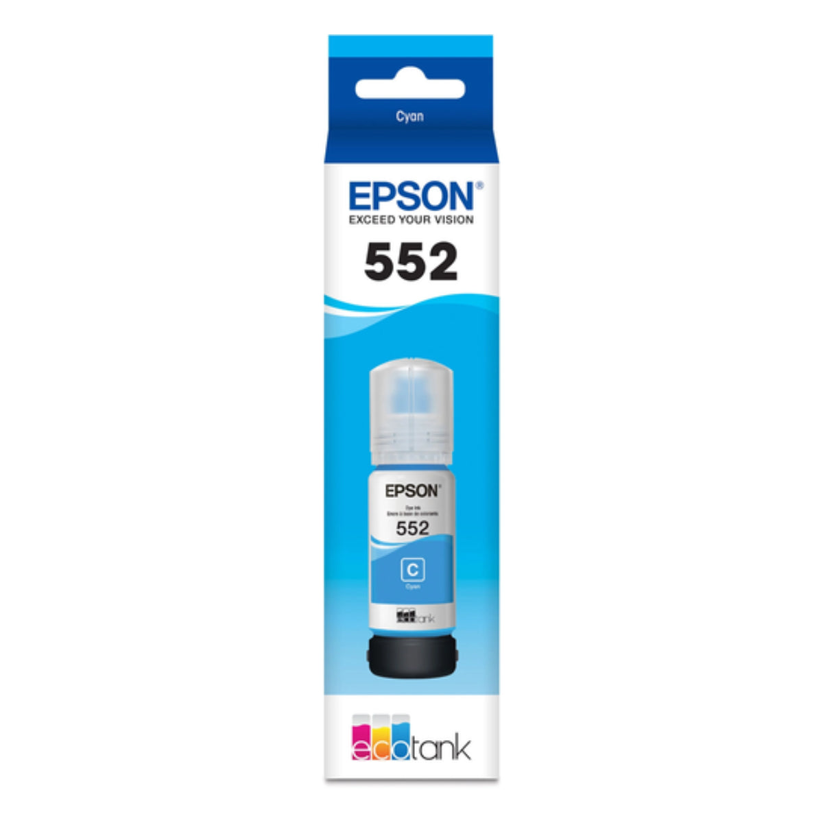 EPSON T552 (T552220-S) Cyan Original Inkjet Cartridge - Cartouches Certifiées