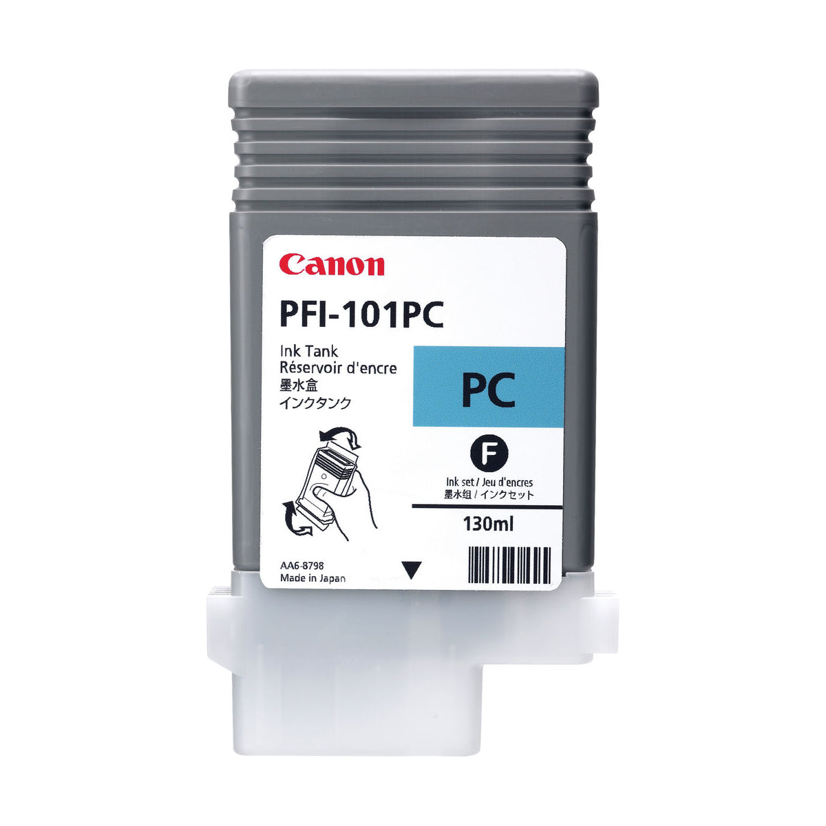 CANON PFI-101 (0887B001AA) Photo Cyan Original Inkjet Cartridge - Cartouches Certifiées