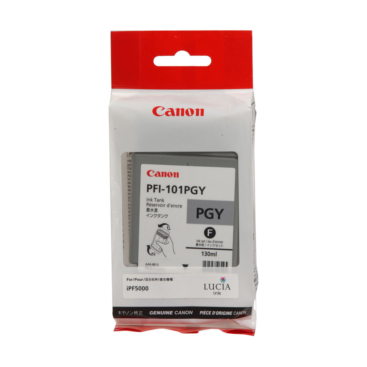 CANON PFI-101 (0893B001AA) Gray Photo Original Inkjet Cartridge - Cartouches Certifiées
