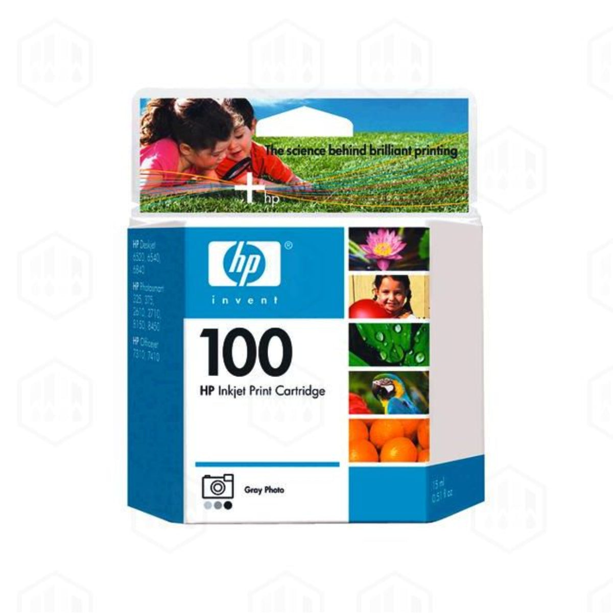 HP 100 Photo Gray Original Inkjet Cartridge - Cartouches Certifiées