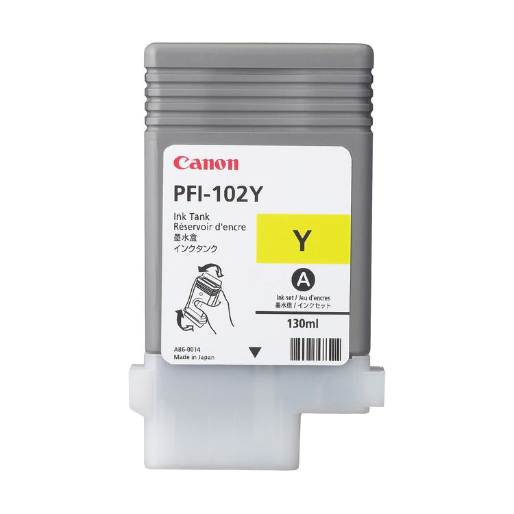 CANON PFI-102 (0898B001AA) Yellow Original Inkjet Cartridge - Cartouches Certifiées