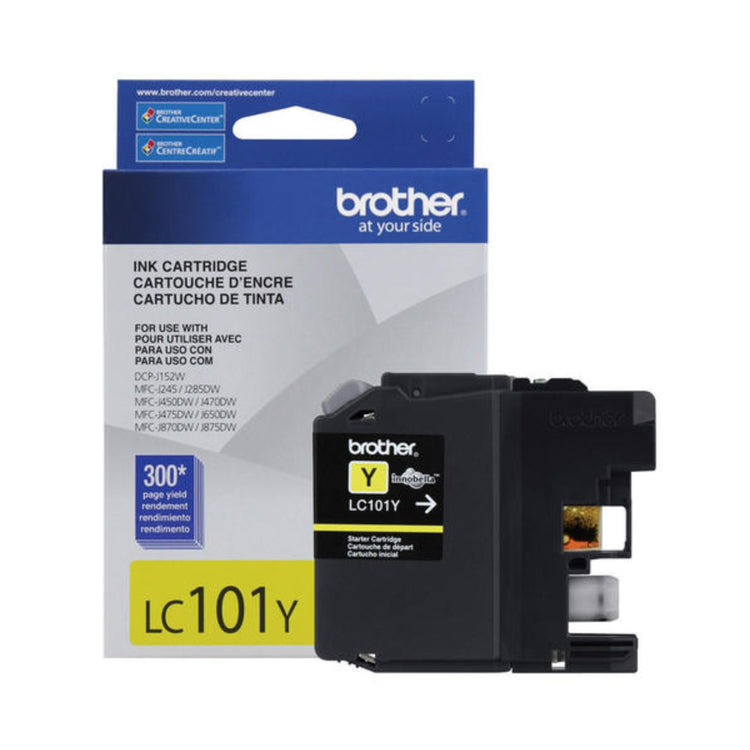 BROTHER LC101Y Yellow Original Inkjet Cartridge - Cartouches Certifiées