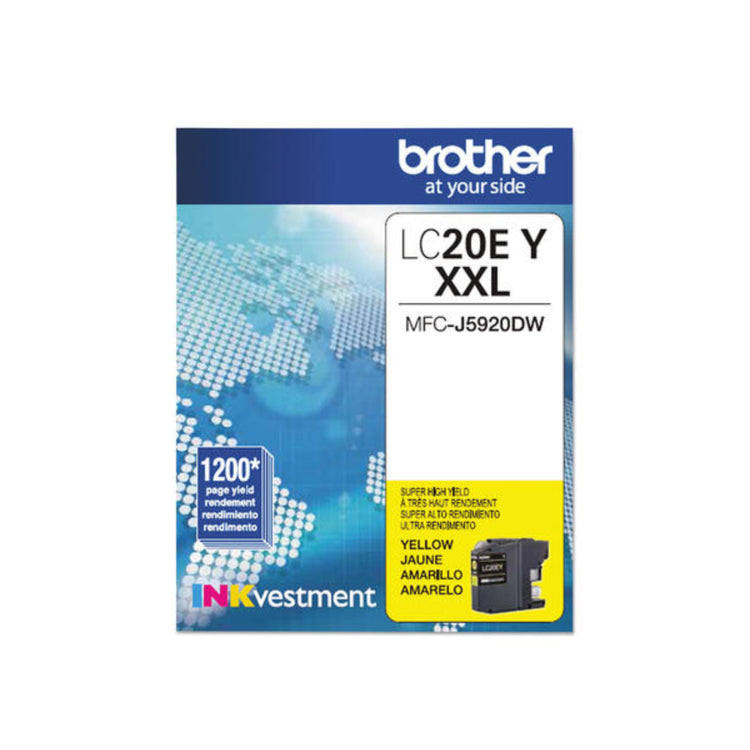 BROTHER LC20E Yellow Original Inkjet Cartridge - Cartouches Certifiées