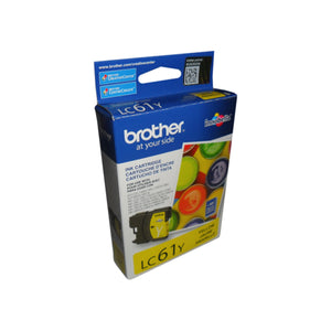 BROTHER LC61Y Yellow Original Inkjet Cartridge - Cartouches Certifiées