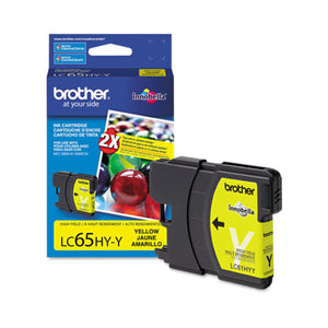 BROTHER LC65Y Yellow Original Inkjet Cartridge - Cartouches Certifiées