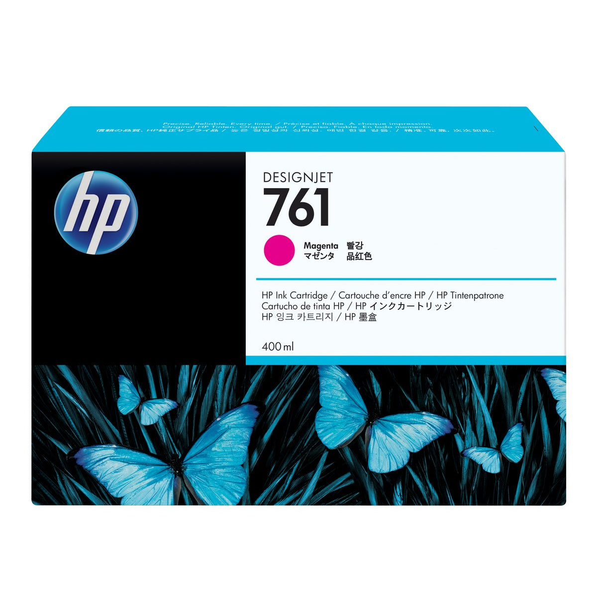HP 761 - 400ml (CM993A) Magenta Original Inkjet Cartridge - Cartouches Certifiées