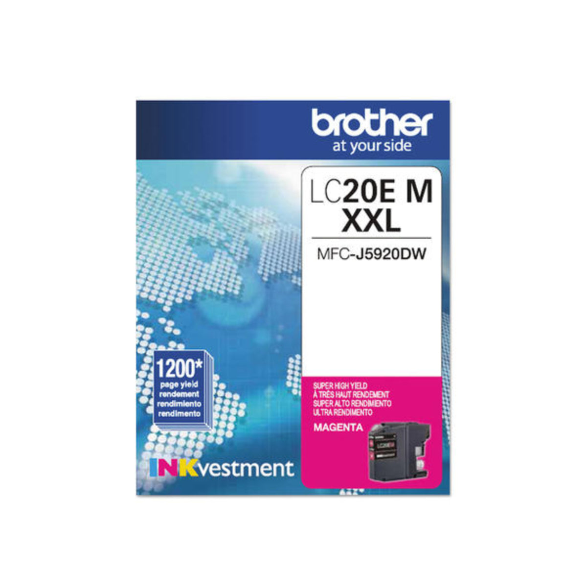 BROTHER LC20E Magenta Original Inkjet Cartridge - Cartouches Certifiées