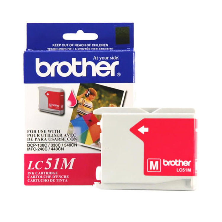 BROTHER LC51M Magenta Original Inkjet Cartridge - Cartouches Certifiées