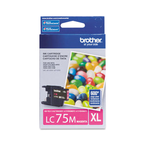 BROTHER LC75M Magenta Original Inkjet Cartridge - Cartouches Certifiées