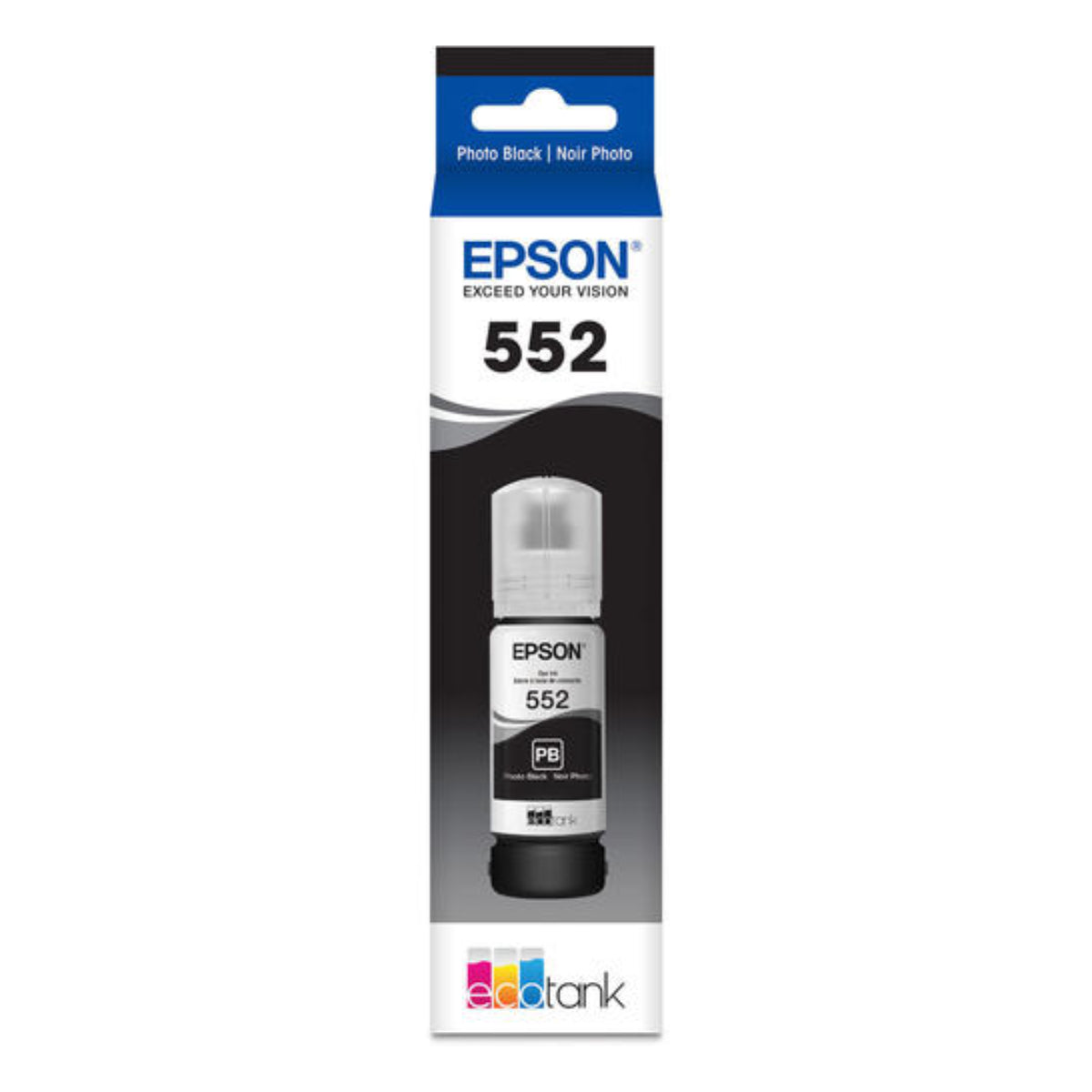 EPSON T552 (T552120-S) Photo Black Original Inkjet Cartridge - Cartouches Certifiées