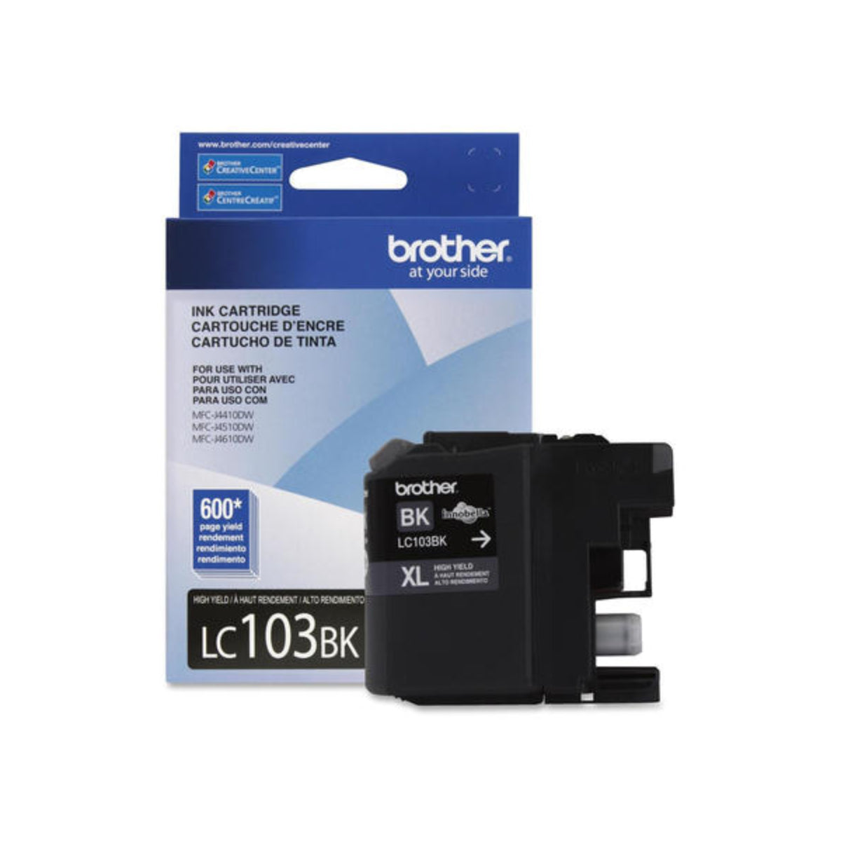BROTHER LC103BK Black Original Inkjet Cartridge - Cartouches Certifiées