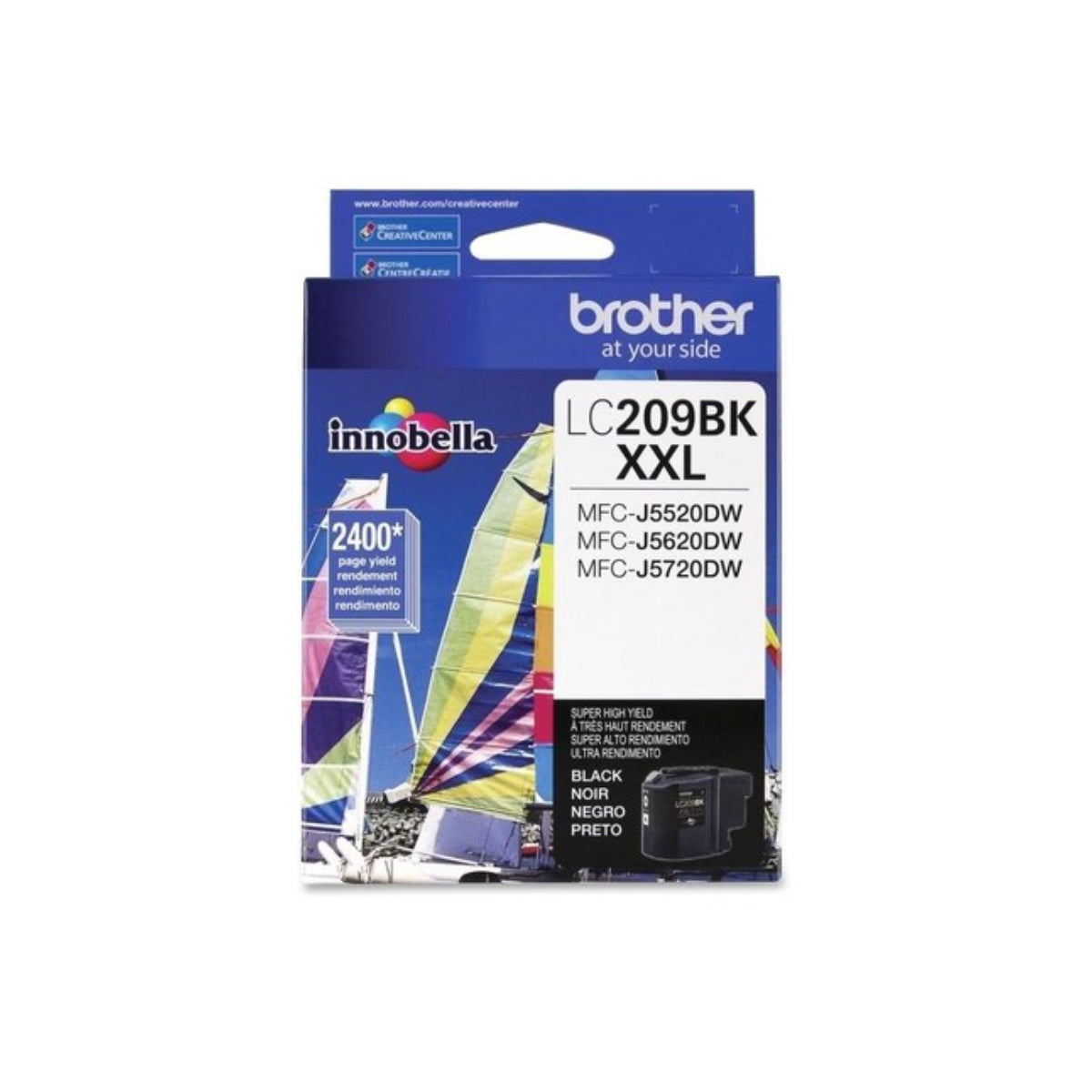 BROTHER LC209BK Black Original Inkjet Cartridge - Cartouches Certifiées