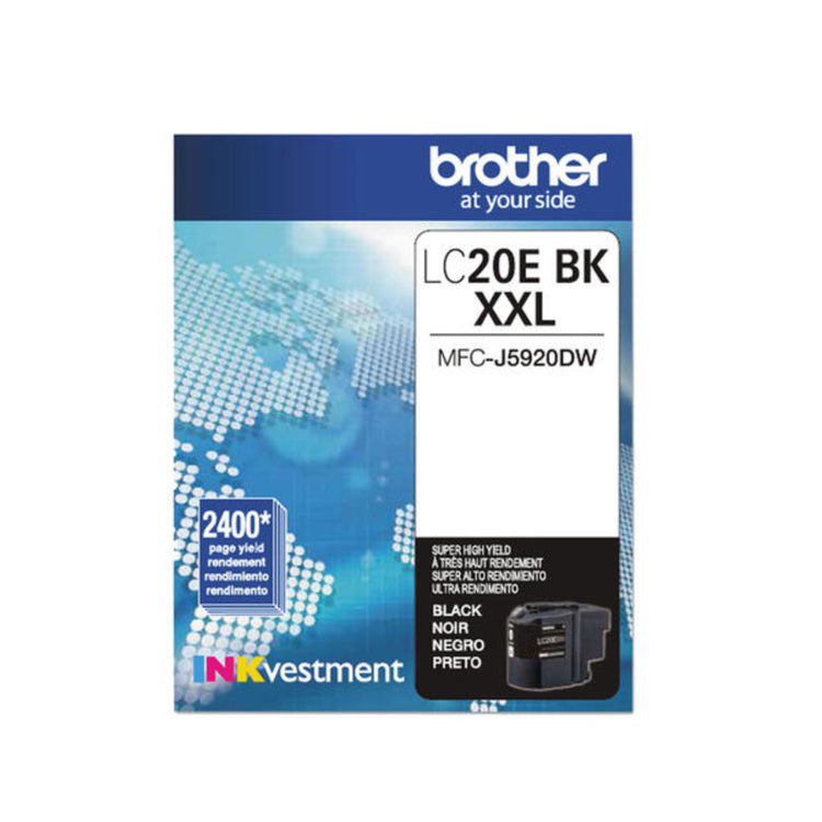 BROTHER LC20E Black Original Inkjet Cartridge - Cartouches Certifiées