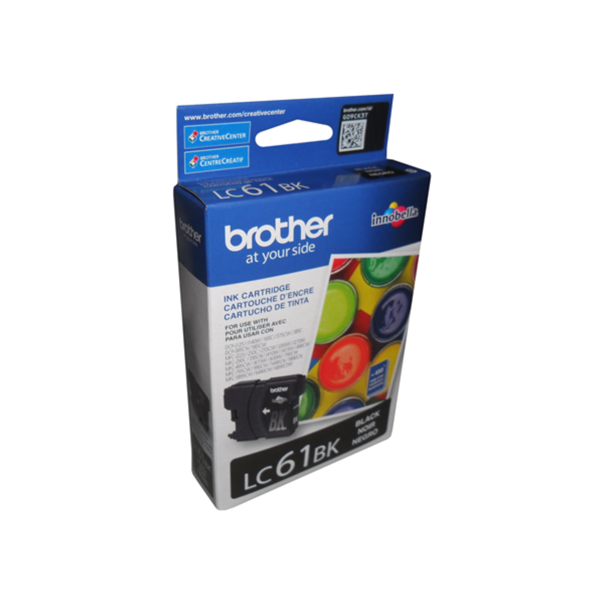 BROTHER LC61BK Black Original Inkjet Cartridge - Cartouches Certifiées