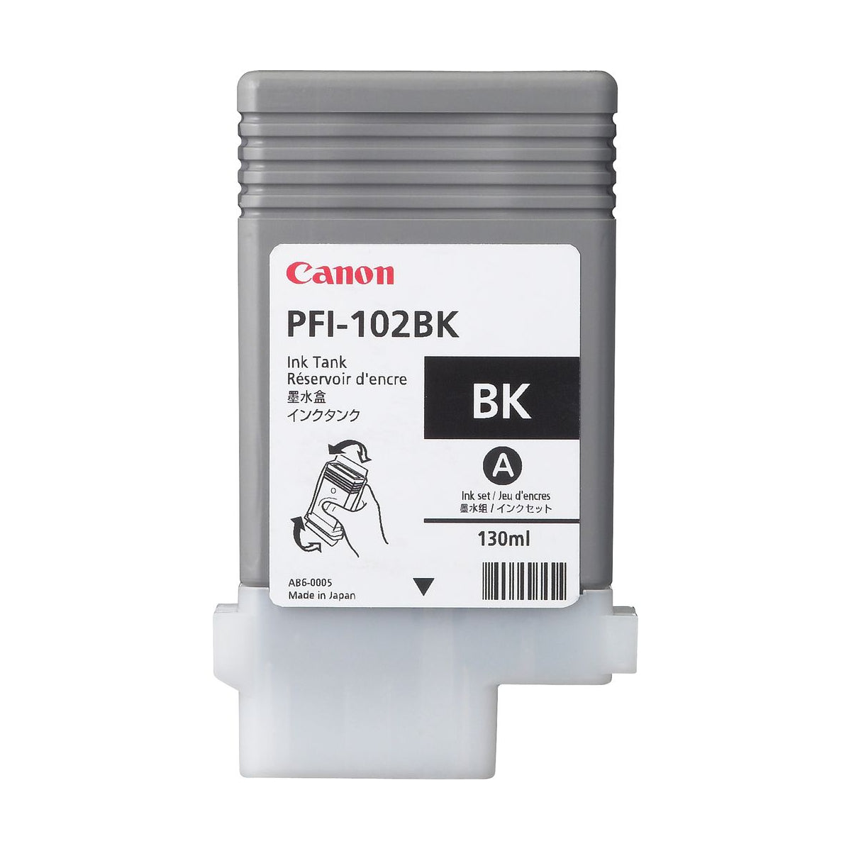 CANON PFI-102 (0895B001AA) Black Original Inkjet Cartridge - Cartouches Certifiées