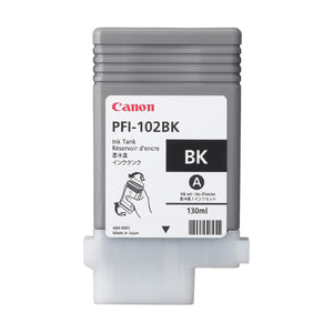 CANON PFI-102 (0895B001AA) Black Original Inkjet Cartridge - Cartouches Certifiées