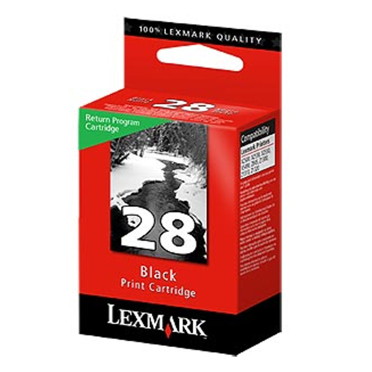 LEXMARK 28a Black Original Inkjet Cartridge - Cartouches Certifiées