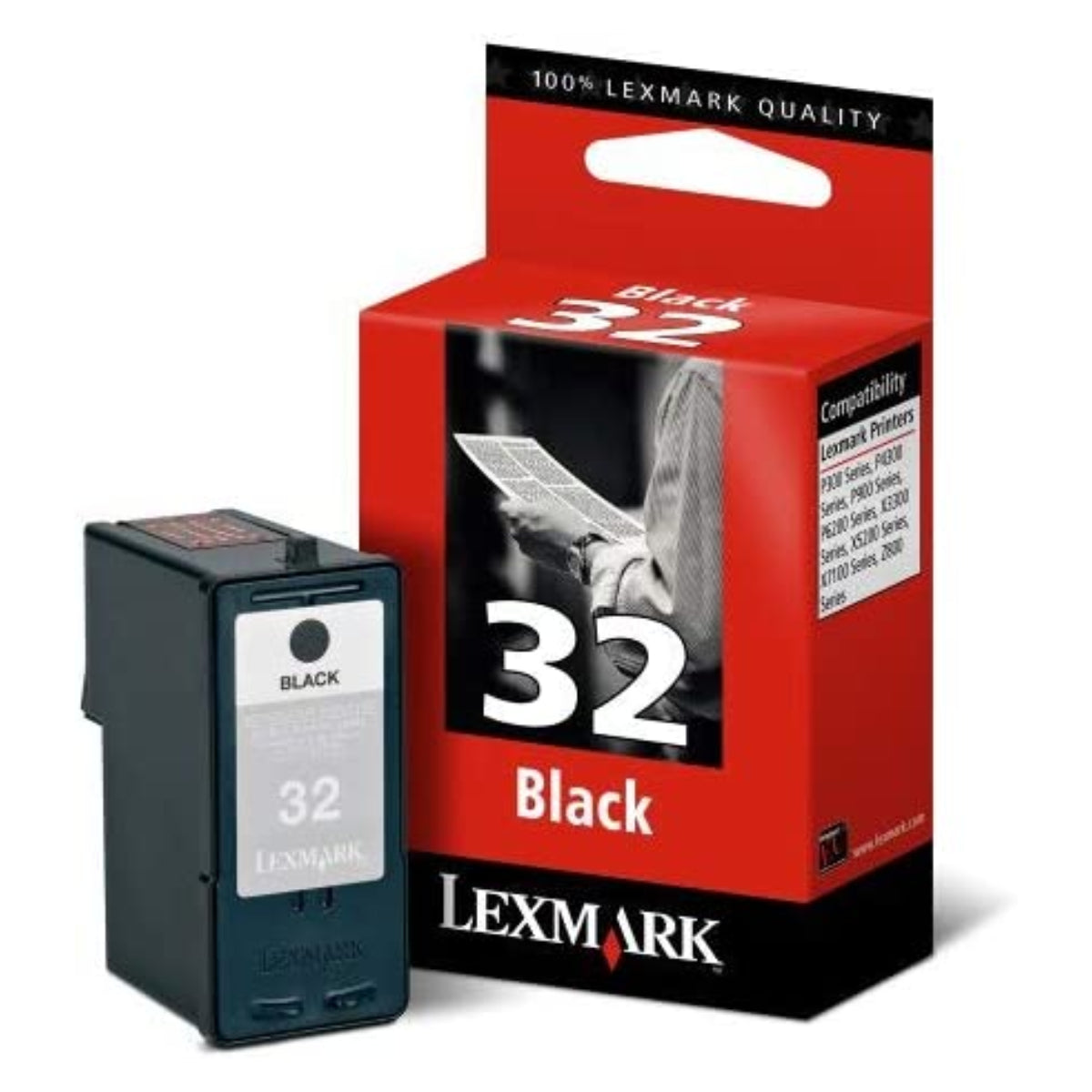 LEXMARK 32 Black Original Inkjet Cartridge - Cartouches Certifiées
