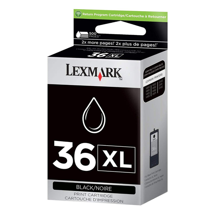 LEXMARK 36XL Black Original Inkjet Cartridge - Cartouches Certifiées