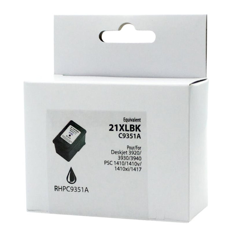 Refurbished HP 21XL (C9351AN) Black Inkjet Cartridge - Cartouches Certifiées