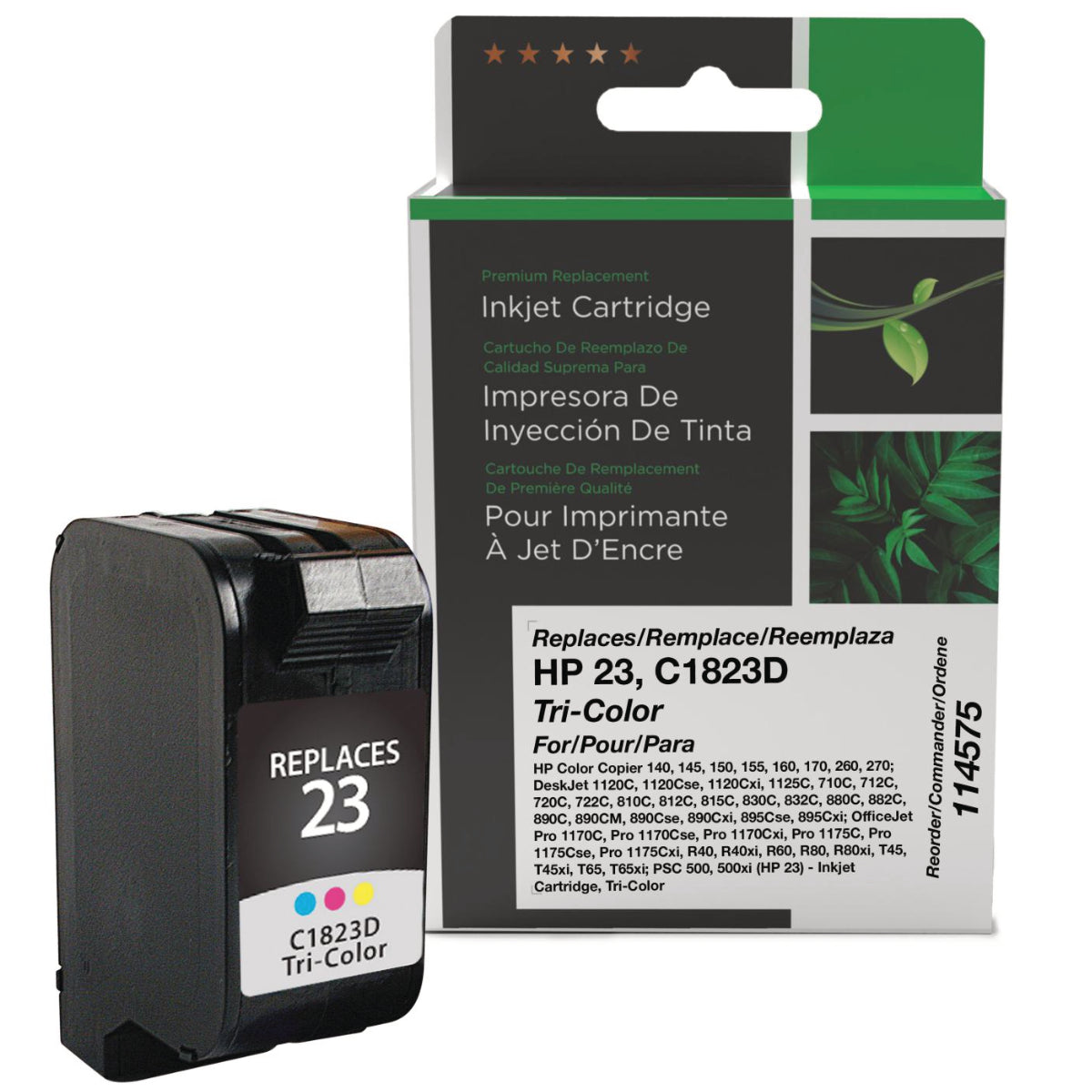 Refurbished HP 23 (C1823D) Color Inkjet Cartridge - Cartouches Certifiées