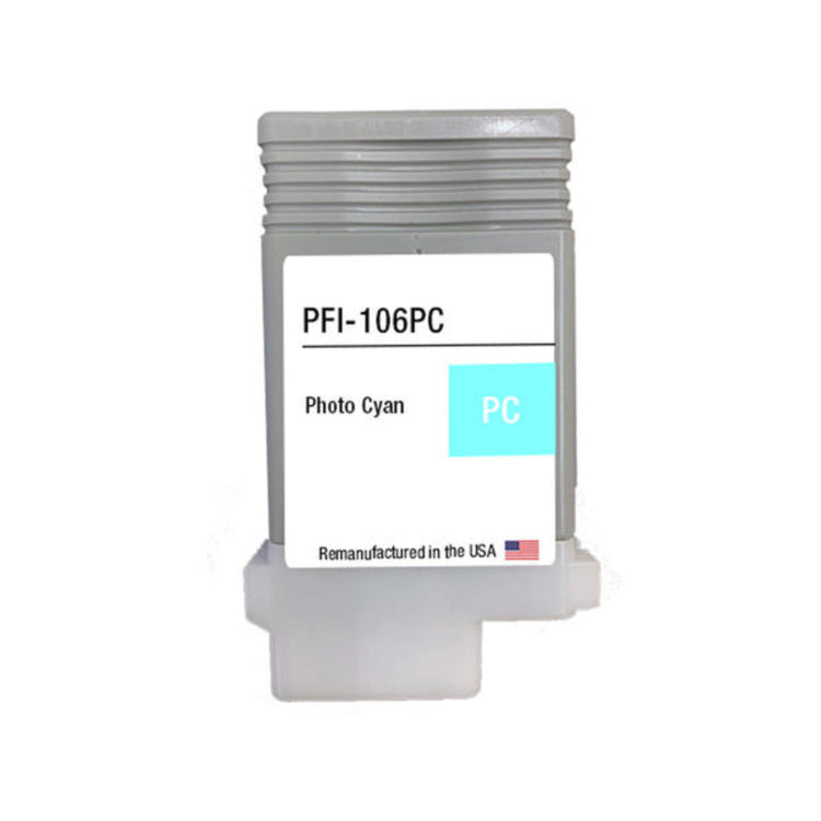 Refurbished CANON PFI-106 130ml (6625B001AA) Photo Cyan Inkjet Cartridge - Cartouches Certifiées