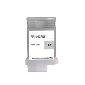 Refurbished CANON PFI-103 (2214B001AA) Gray Photo Inkjet Cartridge - Cartouches Certifiées