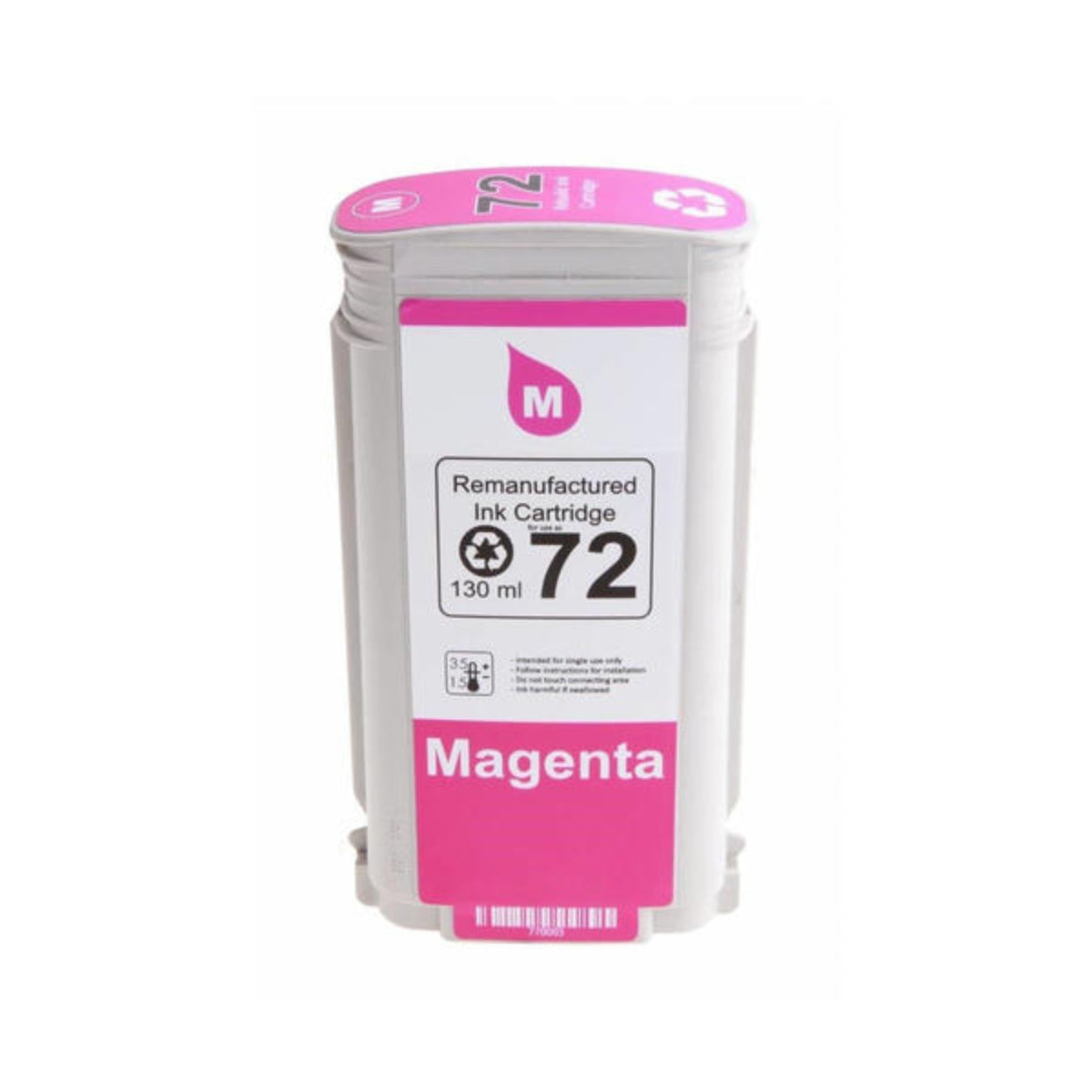 Refurbished HP 72 - 130ml (C9372A) Magenta Inkjet Cartridge - Cartouches Certifiées
