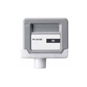 Compatible CANON PFI-301BK (1486B001AA) Black Inkjet Cartridge Premium Quality - Cartouches Certifiées
