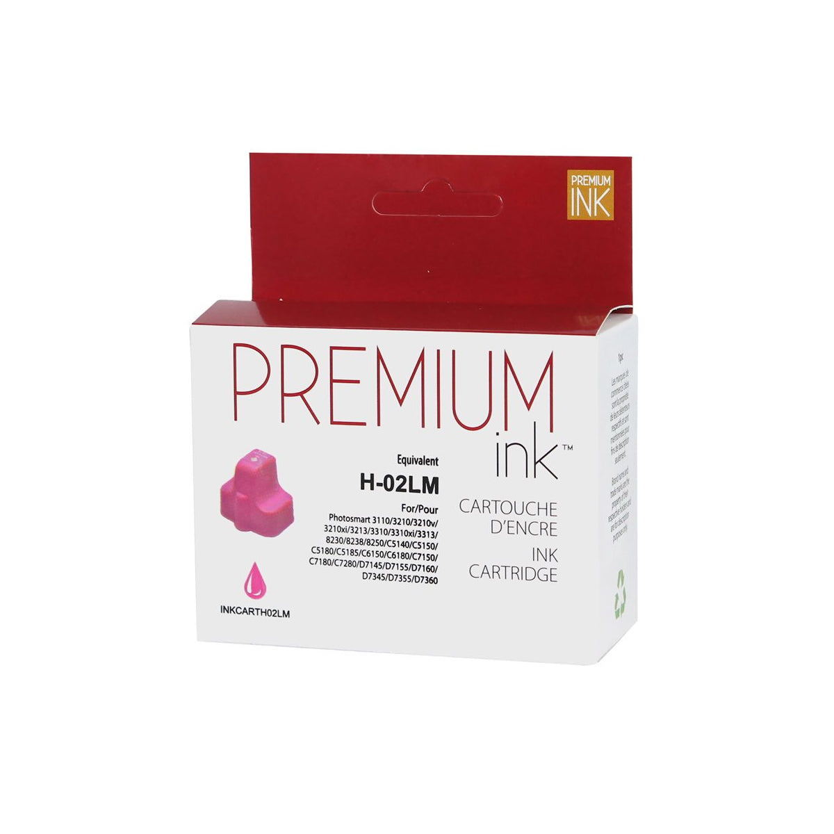 Refurbished HP 02 (C8775WN) Photo Magenta Inkjet Cartridge - Cartouches Certifiées