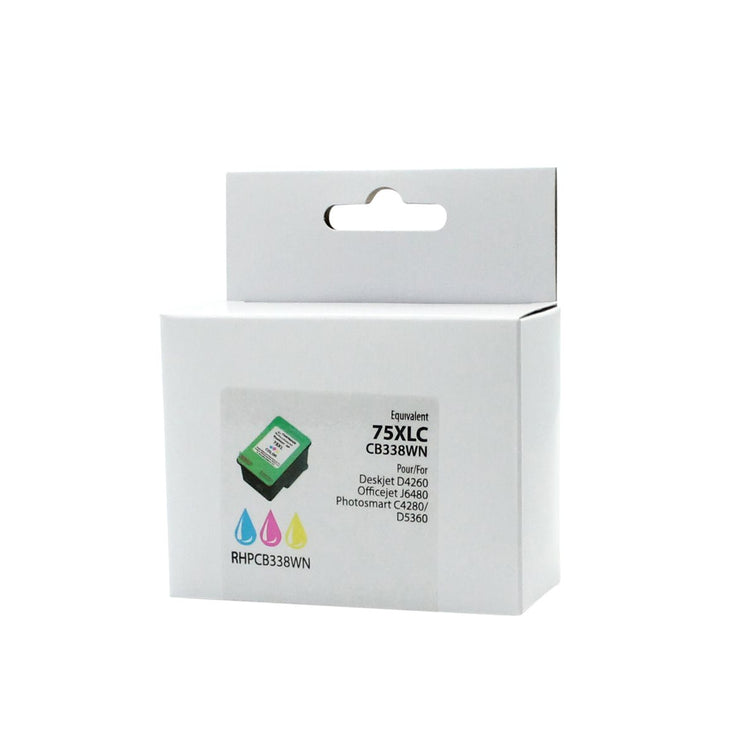 Refurbished HP 75XL (CB338WN) Color Inkjet Cartridge - Cartouches Certifiées