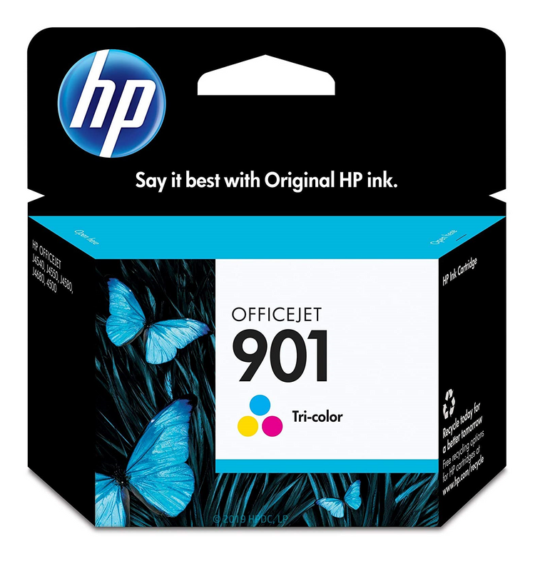 HP 901 (CC656AN) Color Original Inkjet Cartridge - Cartouches Certifiées