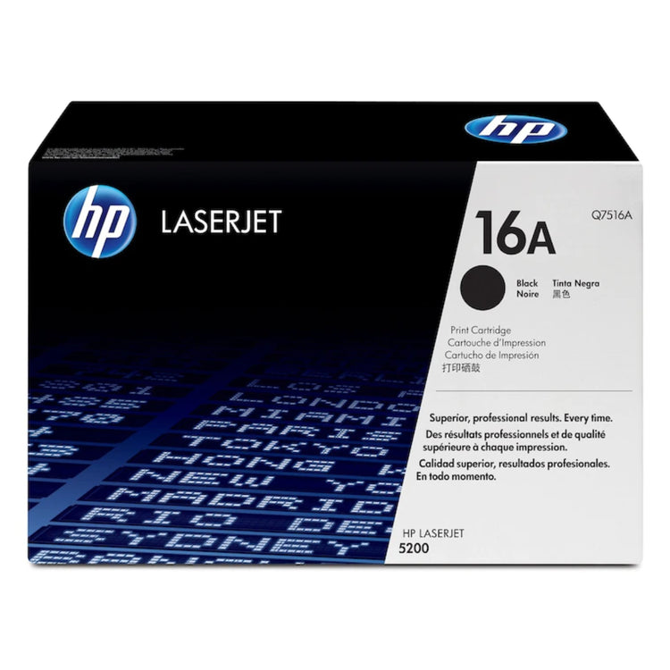 HP Q7516A (16A) Black Original Toner Cartridge - Cartouches Certifiées